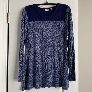 Blue Kim Rogers long sleeve top